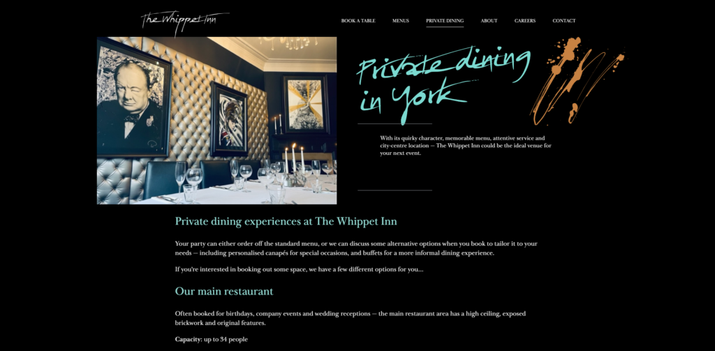 The Whippet Inn private dining (1)